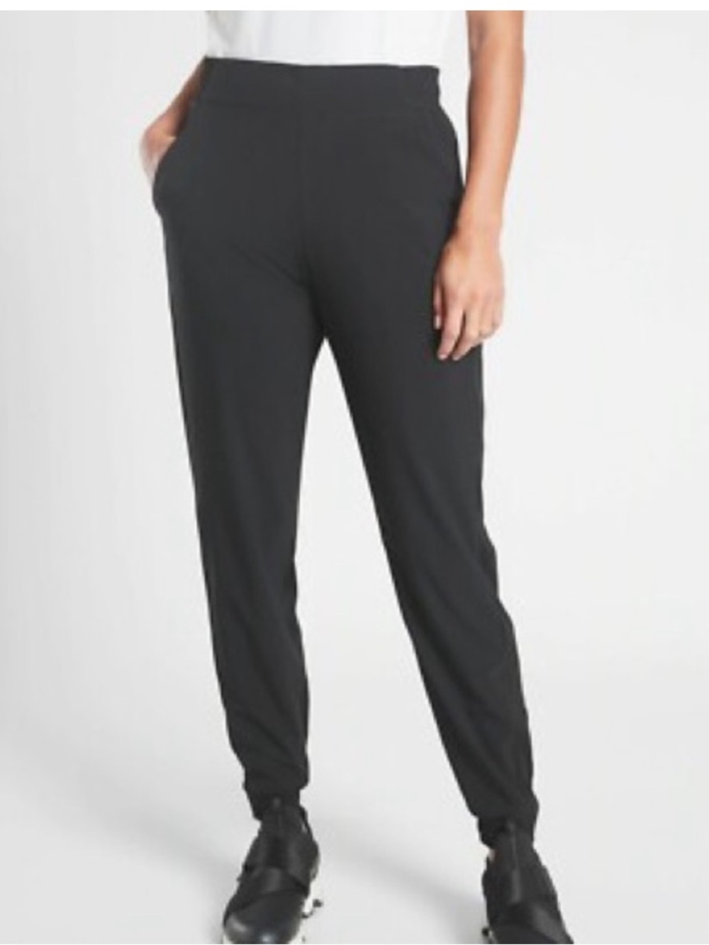 Athleta Brooklyn Lined Joggers in Black High Rise